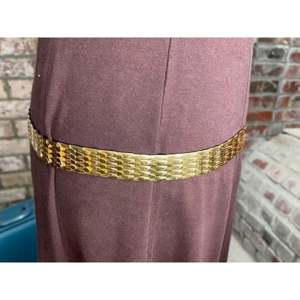 belt fish scale gold elastic